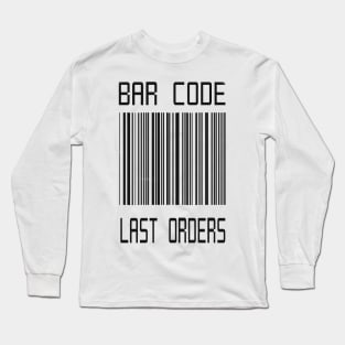 Crypto Matrix Bar Code Charger Long Sleeve T-Shirt